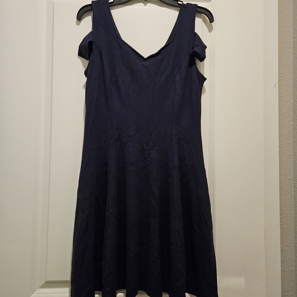 Elegant Navy Blue Women's Dress